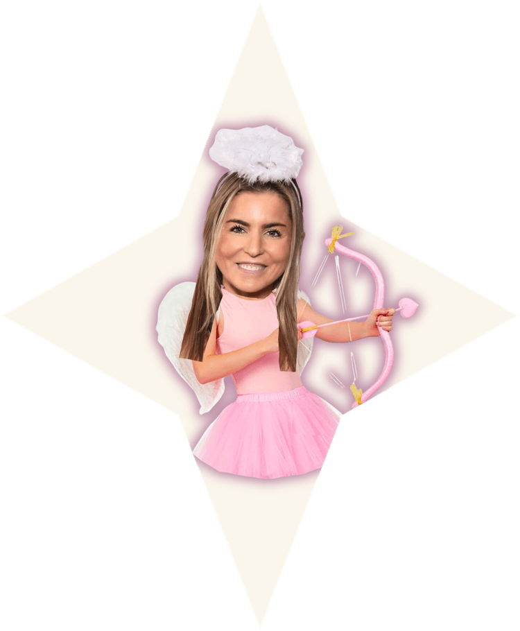 Liat dressed as Cupid